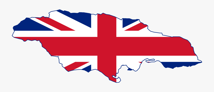 Flag Map Of British Jamaica - Jamaica Png British, Transparent Clipart