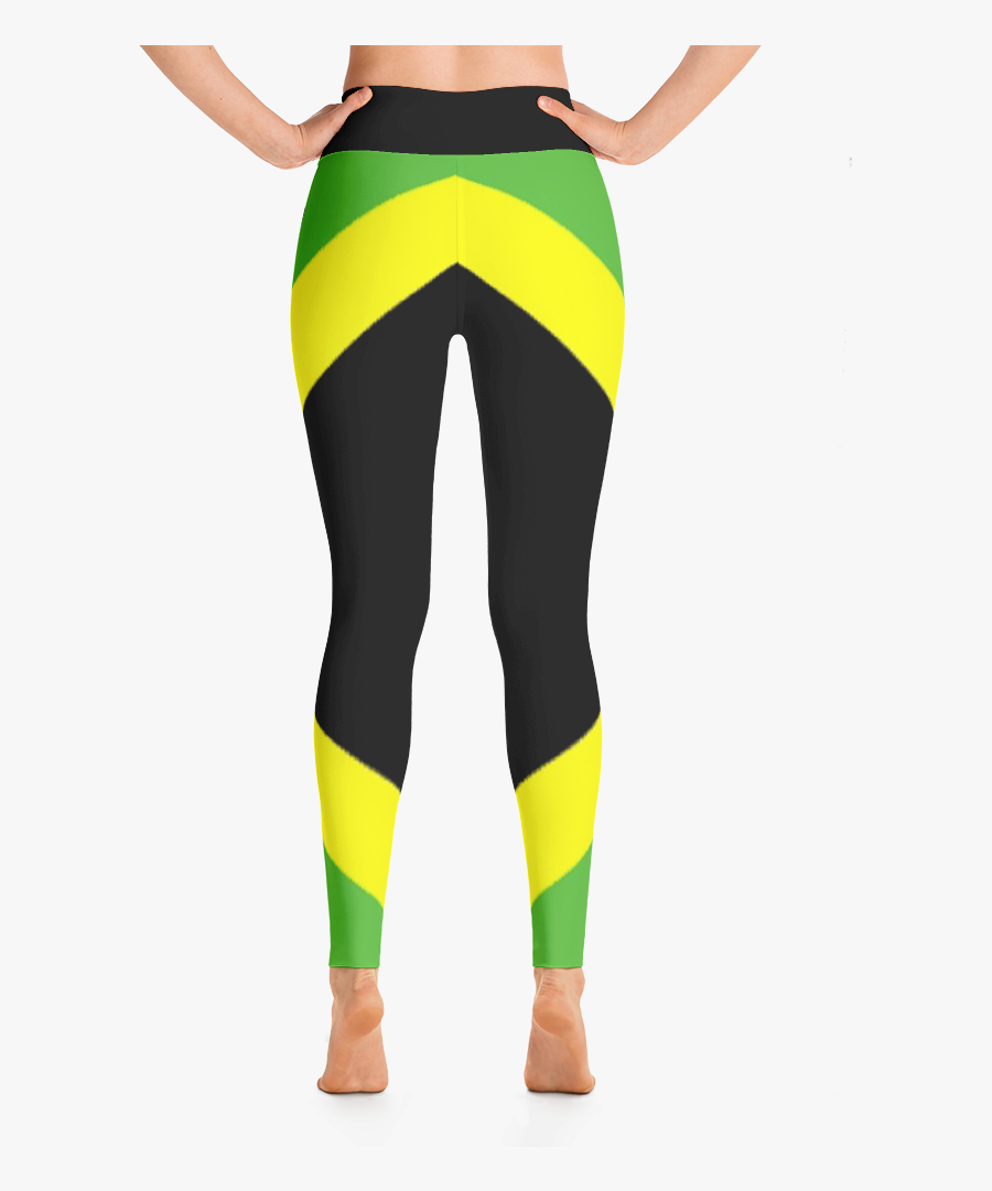Jamaican Flag Yoga Leggings - Tights, Transparent Clipart