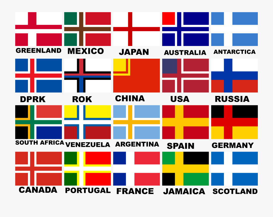 Transparent Jamaican Flag Png - Flags With Nordic Cross, Transparent Clipart