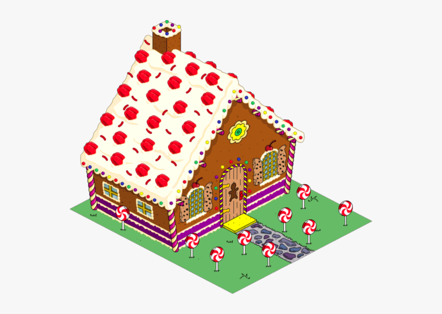 Gingerbread House Png - Simpsons Gingerbread House, Transparent Clipart