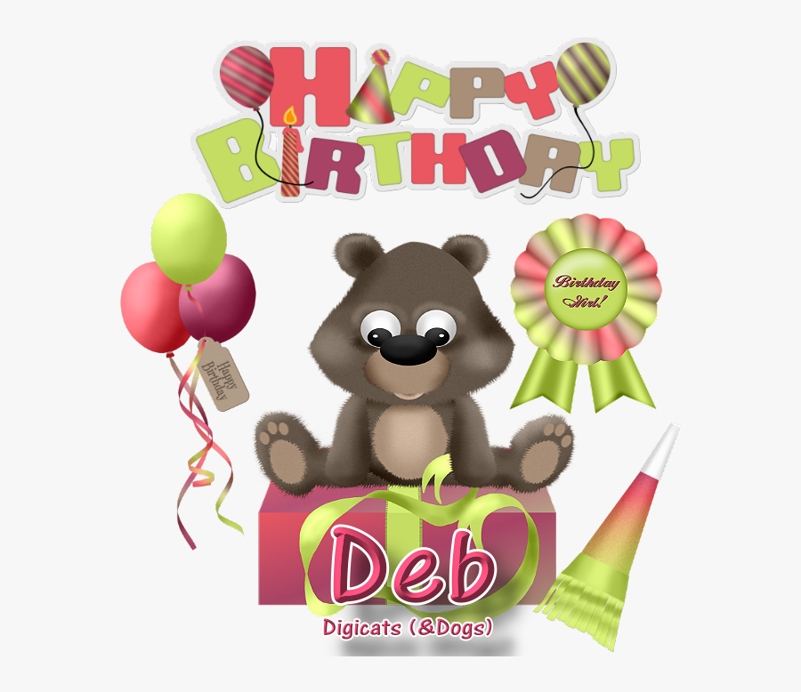 Transparent Happy Birthday Glitter Clipart - Glitter Graphics Happy Birthday Deb, Transparent Clipart