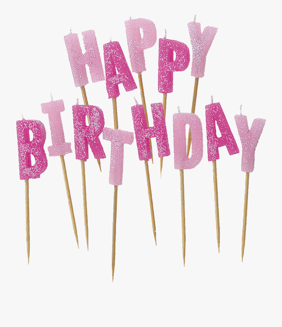 Happy Birthday Candles Transparent Background, Transparent Clipart