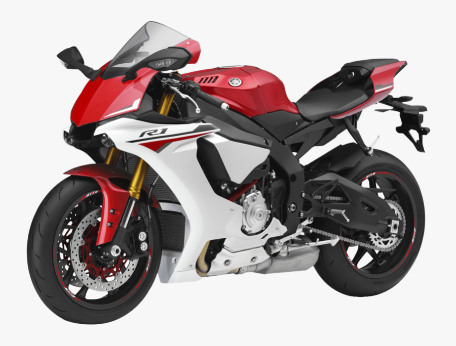 Motorcycle Clipart Sport Motorcycle - Red Yamaha R1 2015, Transparent Clipart