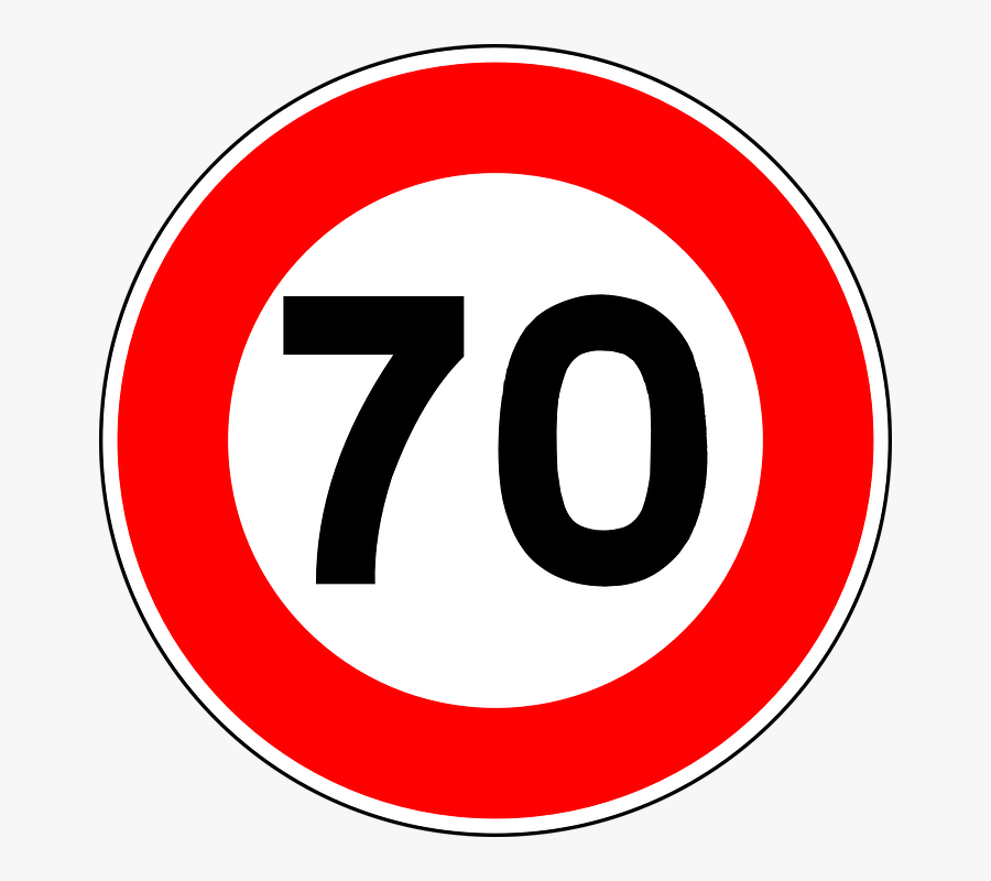 Speed Limit Road Sign - Speed Limit Sign Png, Transparent Clipart