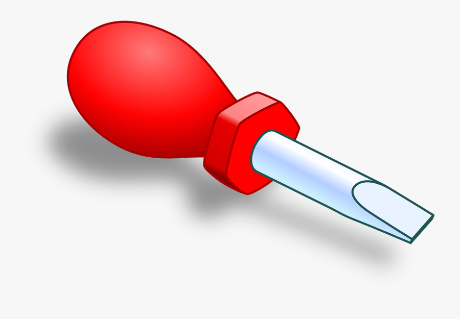 Screwdriver Tool Red Free Picture - Stubby Screwdriver Clipart, Transparent Clipart