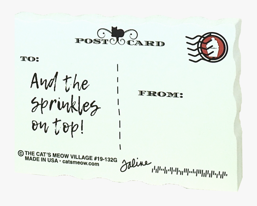 Transparent Postcard Stamp Png - Handwriting, Transparent Clipart