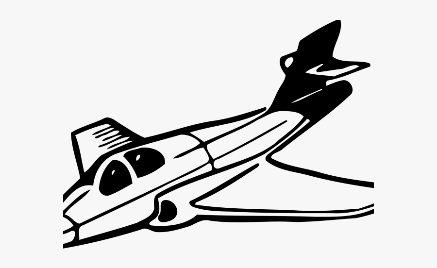 Jet Clipart Black And White, Transparent Clipart