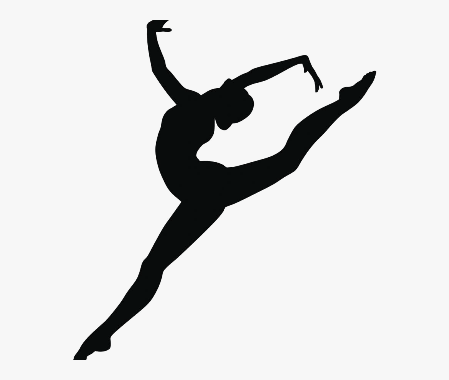 Gymnastics Png Black And White, Transparent Clipart