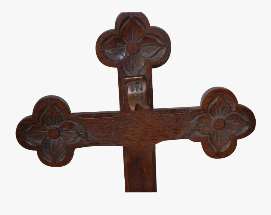 Crucifix Christian Cross Processional Cross Wood Carving - Reformed Christianity Cross, Transparent Clipart