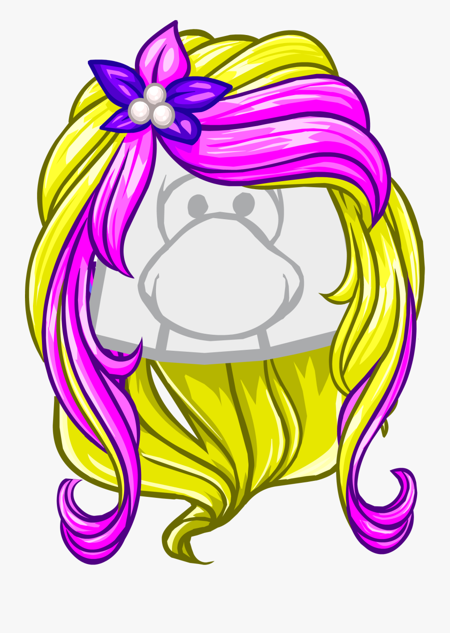 The Ocean Sunset - Club Penguin Mermaid Hair, Transparent Clipart