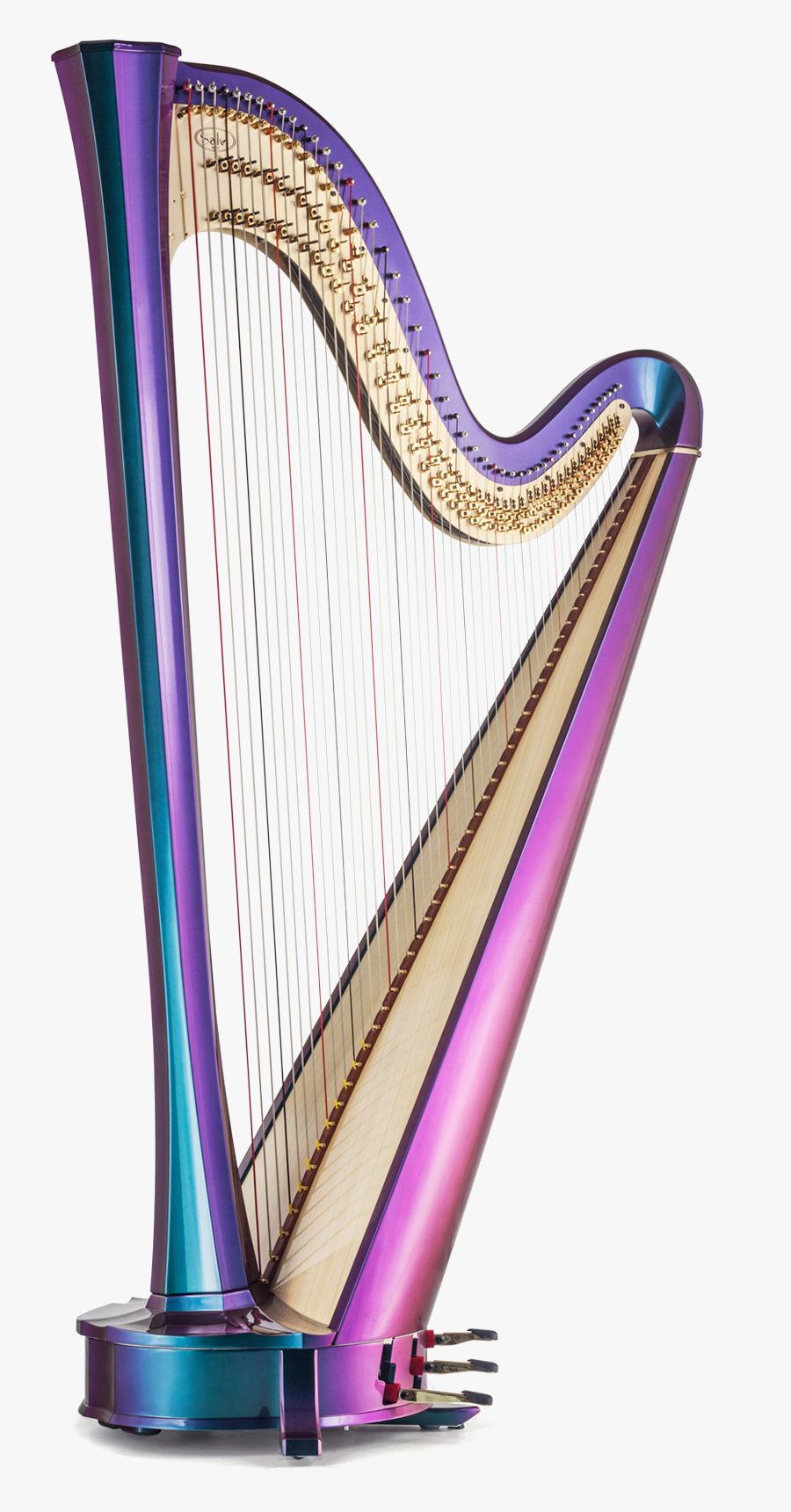 Instrument,plucked String Instruments,string Instrument,harpist,folk - Salvi Rainbow Harp, Transparent Clipart