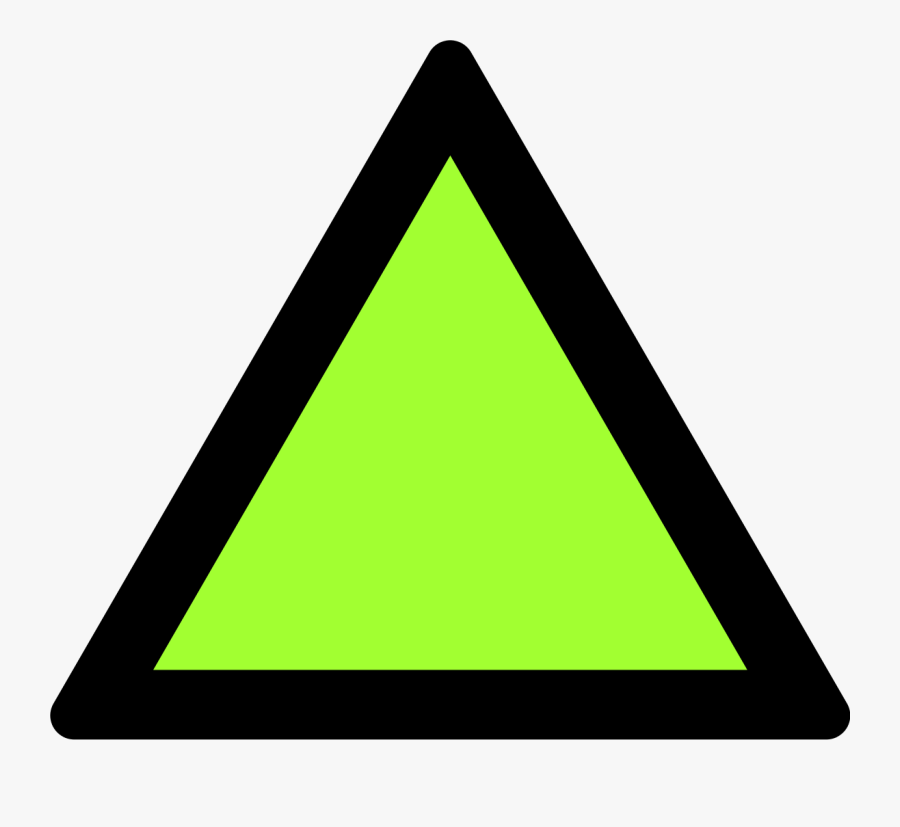 Triangle Clip Clipart - Yellow And Black Triangle, Transparent Clipart