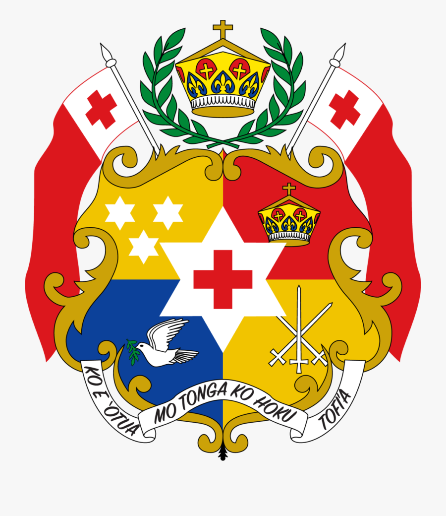 Polynesia Clipart Tongan - Tongan Coat Of Arms, Transparent Clipart