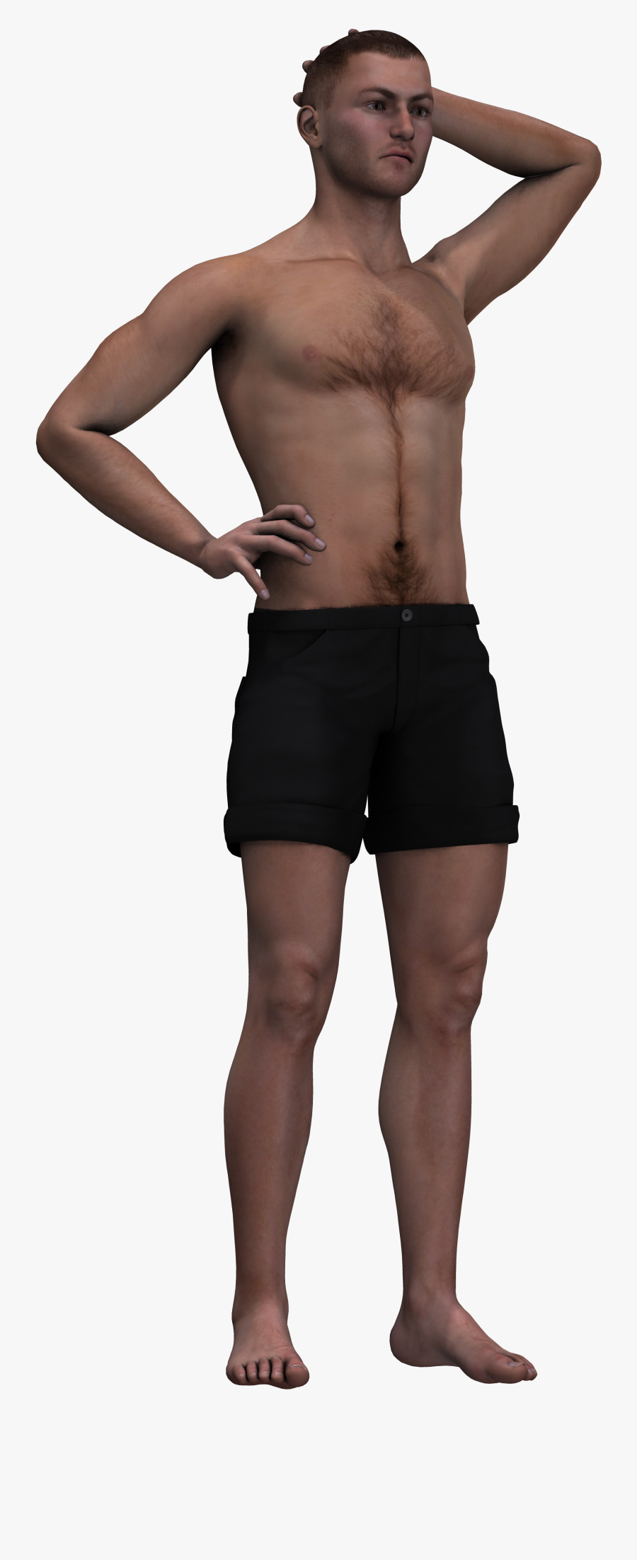 Man Naked Png - Persona Con Short Png , Free Transparent Clipart