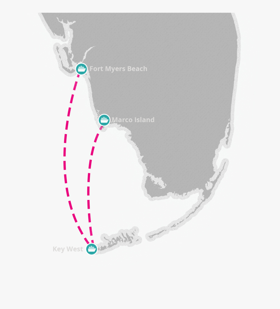 Transparent Ferry Png - Key West Express Fort Myers, Transparent Clipart
