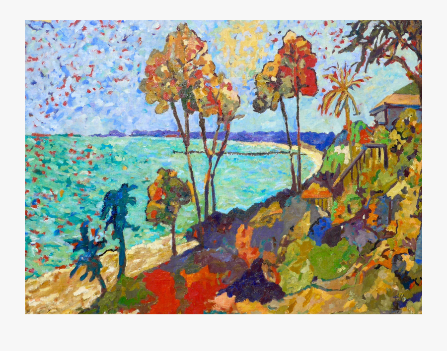 Clip Art Santa Barbara Oil Painting - Modern Art, Transparent Clipart