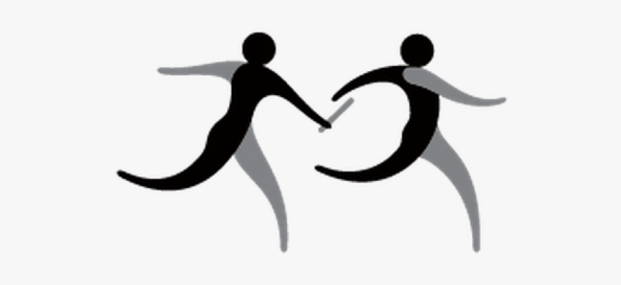 Relay Race Silhouette Png, Transparent Clipart