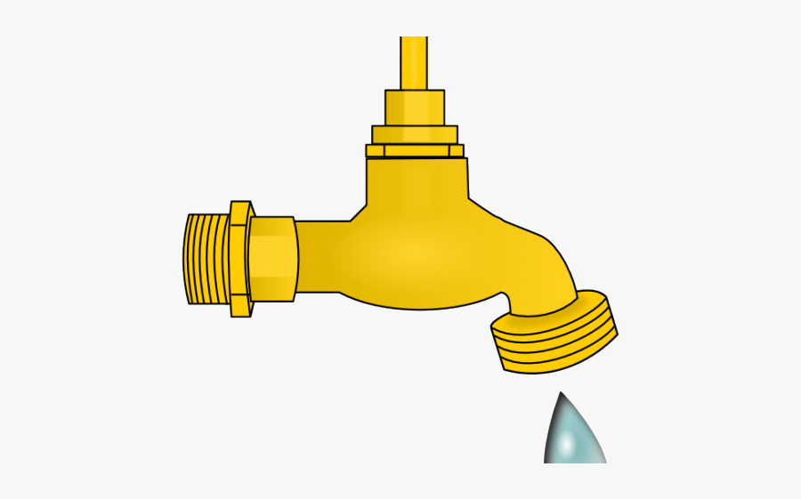 Gold Water Faucet Png, Transparent Clipart
