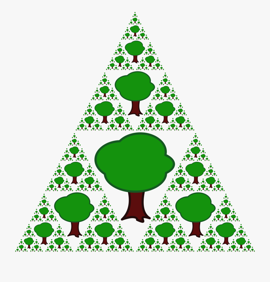Fractals - Clipart - Fractal Triangulo Arbol, Transparent Clipart