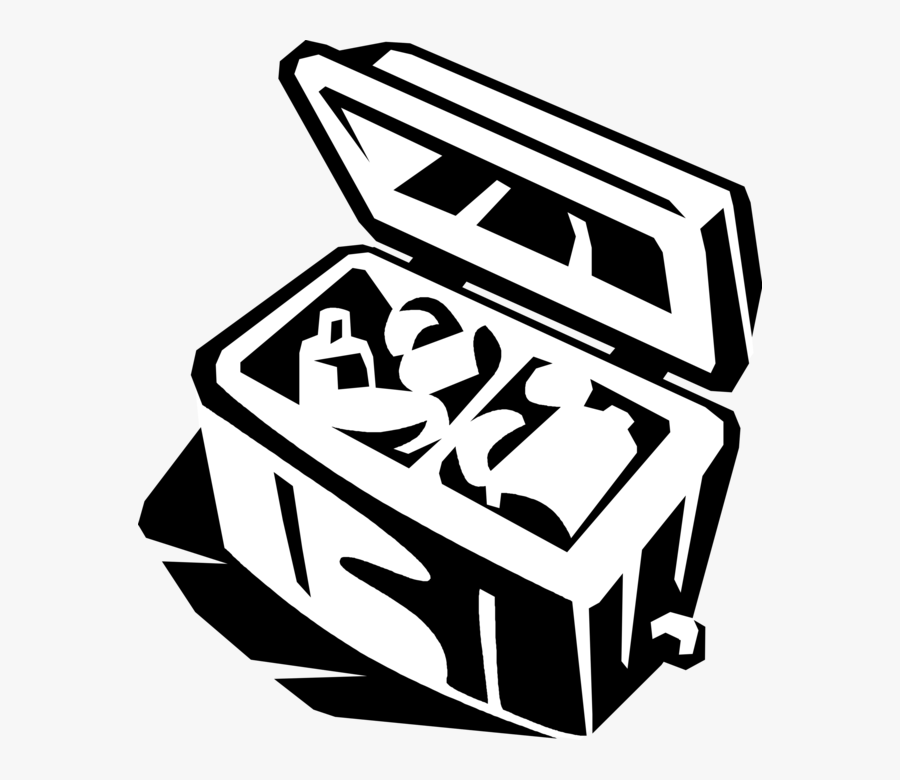 Outdoors Clipart Recreational Activity - White And Black Cooler Clipart, Transparent Clipart