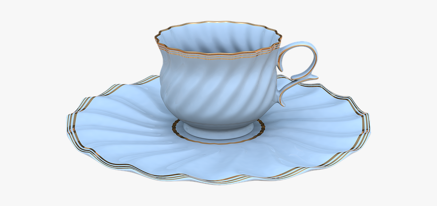 Coffee Cup Teacup Saucer Table-glass - Tea Cup And Saucer No Background, Transparent Clipart
