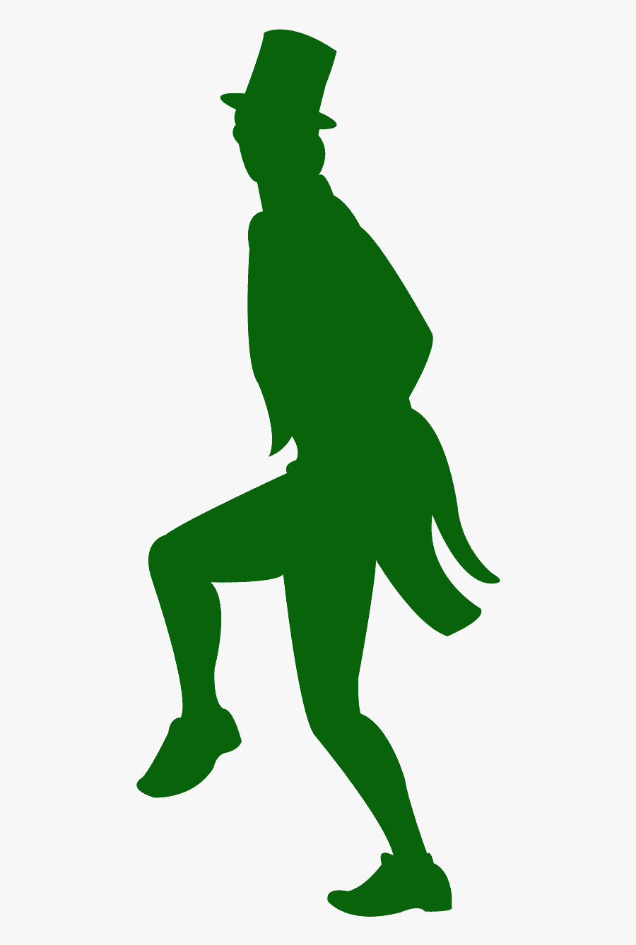 Irish Step Dance Silhouette, Transparent Clipart