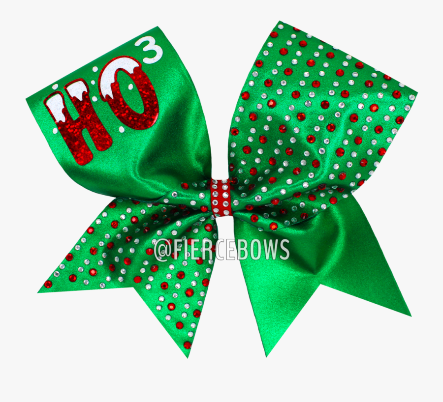 Ho Ho Ho Christmas Rhinestone Bow, Transparent Clipart