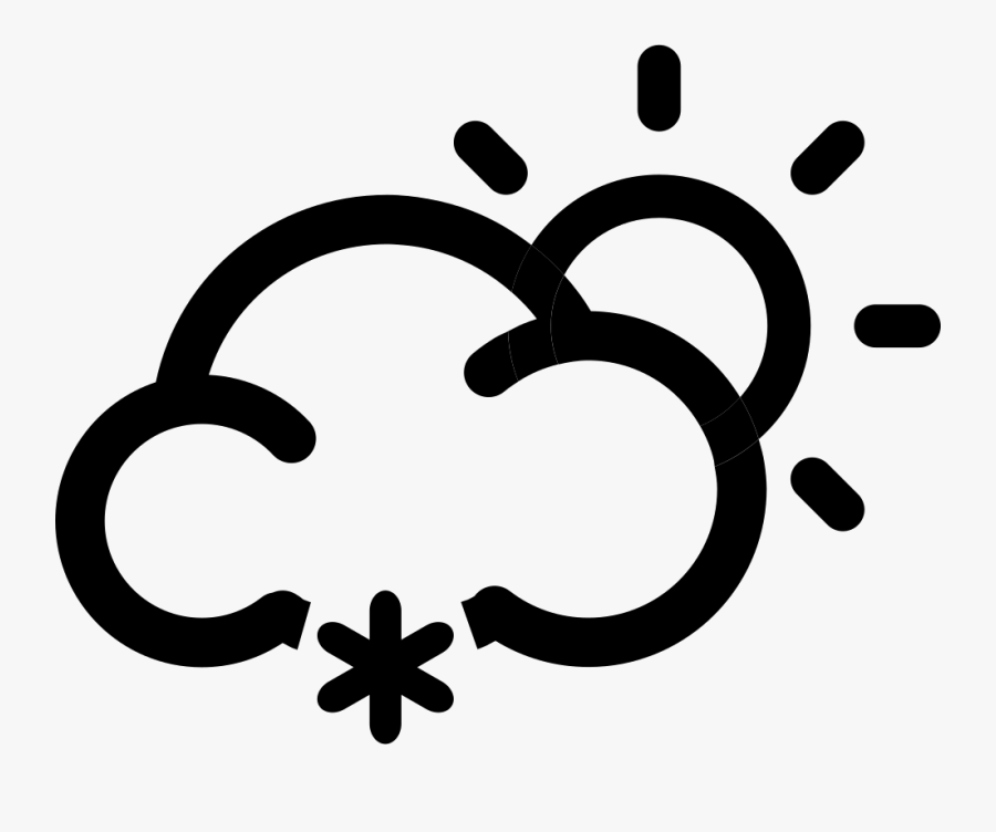 Sun And Snowflake Icon Clipart , Png Download - Freezing Rain Icon, Transparent Clipart