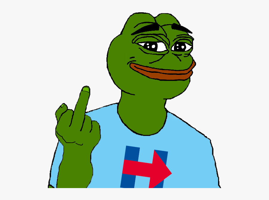 Pepe Weeaboo Clipart , Png Download - Pepe Middle Finger Nazi, Transparent Clipart