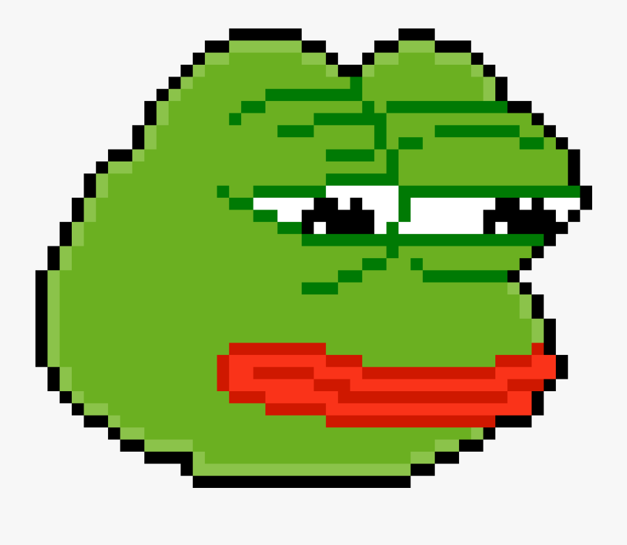 Pepe The Frog Vector Graphics Pixel Art Clip Art - Minecraft Pixel Art Pepe, Transparent Clipart