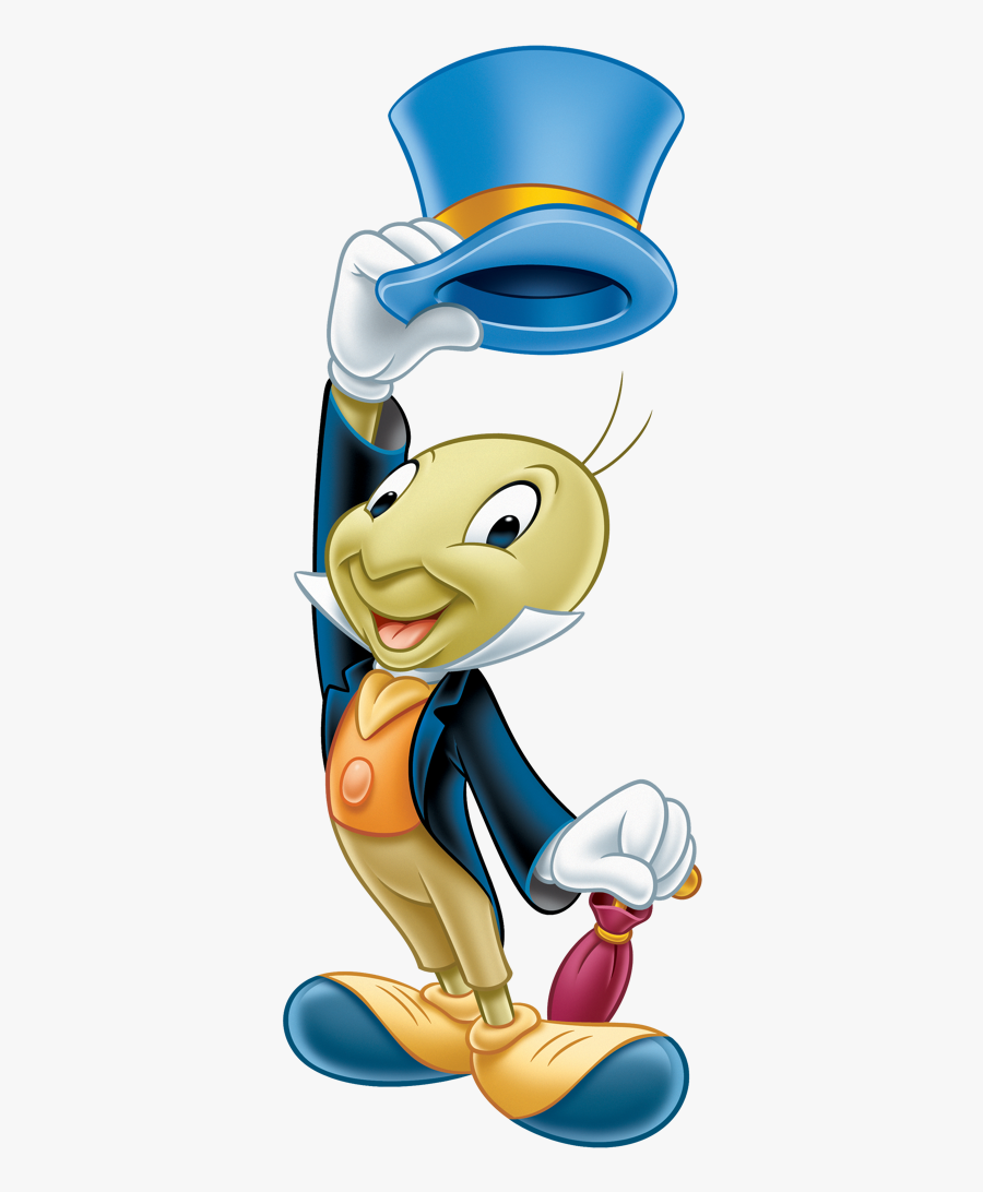 Pepe Grillo Para Colorear - Jiminy Cricket, Transparent Clipart