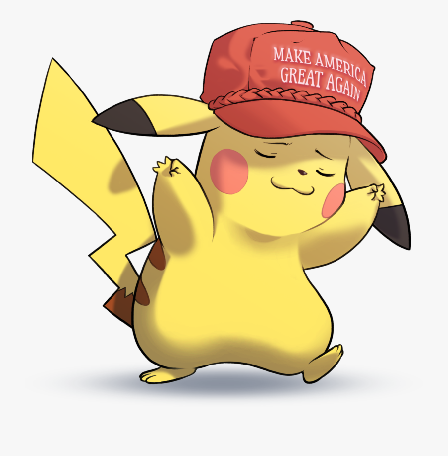 Pepe Png Maga - Pikachu Make America Great Again, Transparent Clipart