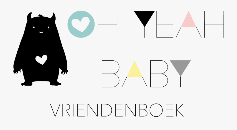 Oh Yeah Baby Vriendenboek - Cute Prints Black And White, Transparent Clipart