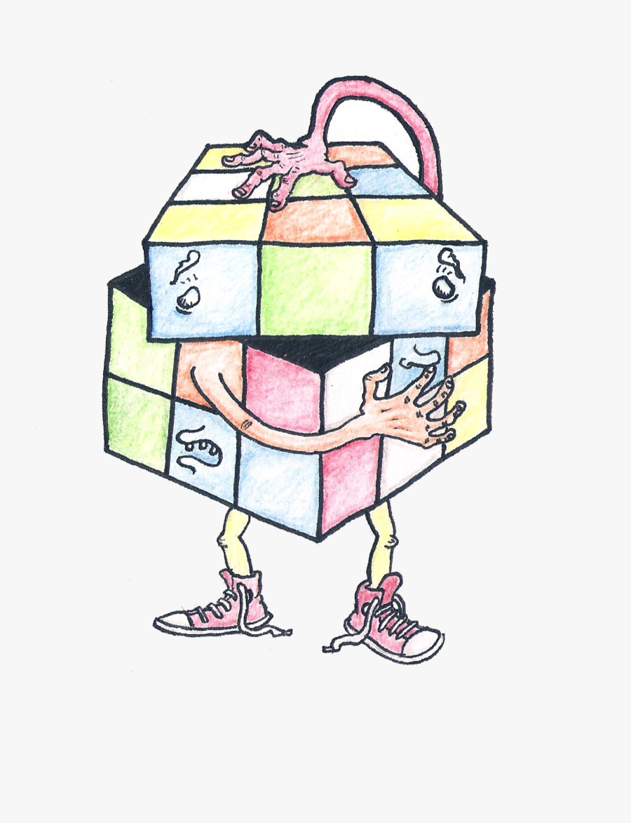 Did You Know Clipart Free Transparent Png - Cool Rubik's Cube Drawing, Transparent Clipart