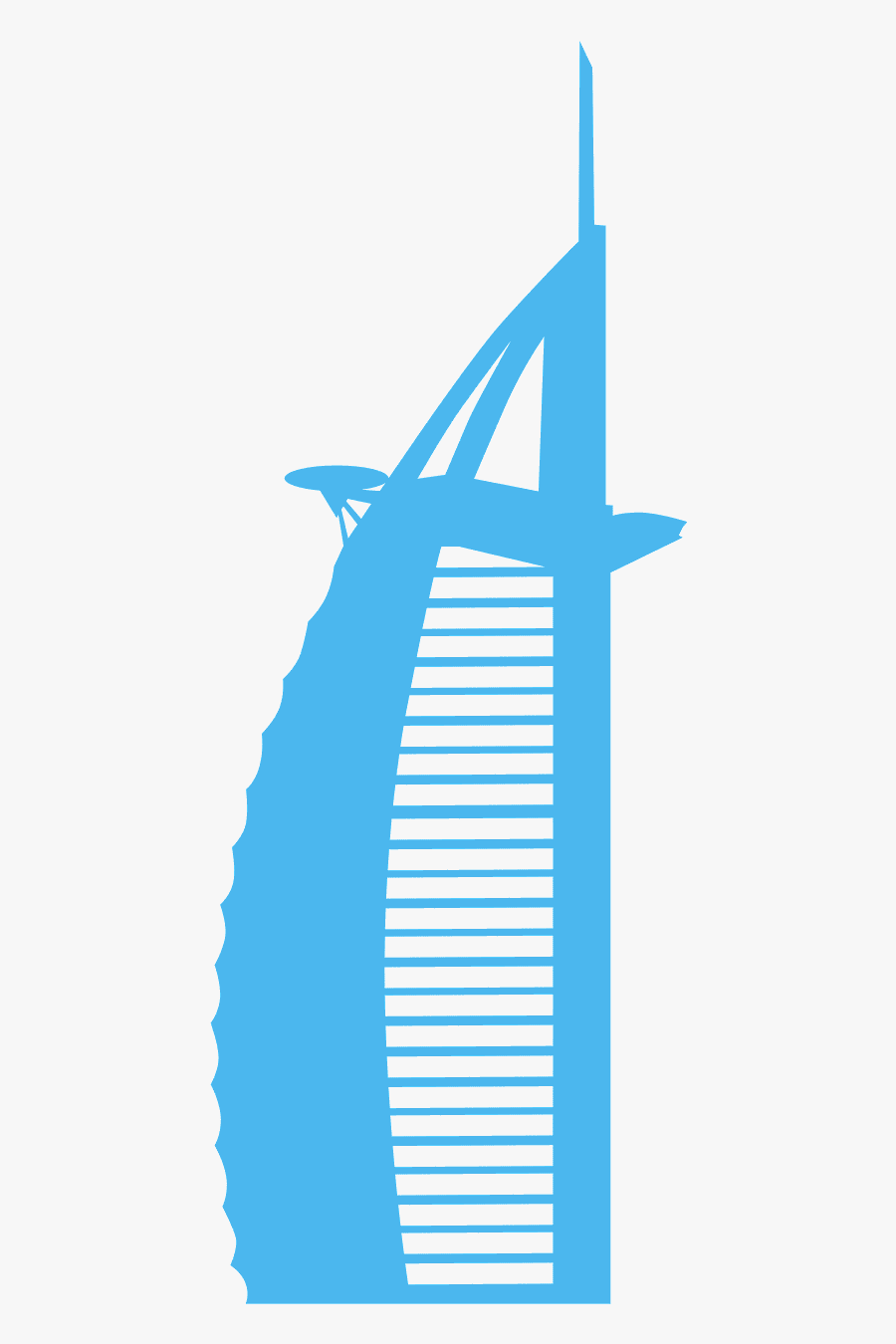 Burj Al Arab, Transparent Clipart