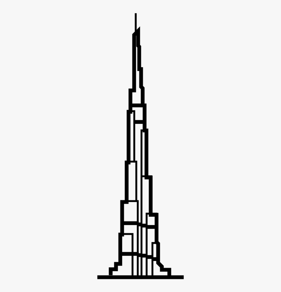 Tower - Burj Khalifa Icon Png, Transparent Clipart