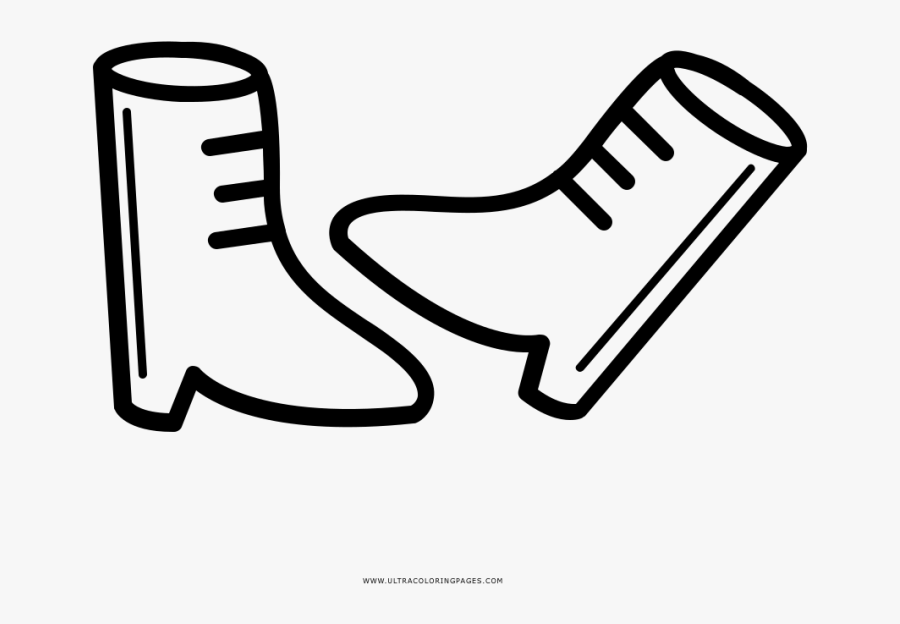 Cowboy Boot Coloring Page Boots Ultra Pages Page Cowboy - Work Boots, Transparent Clipart