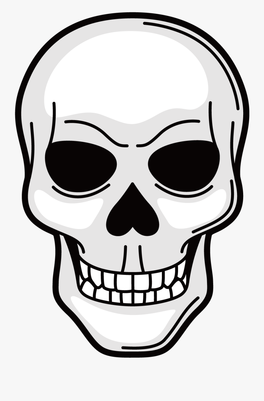 Symbol Tattoo Royalty-free Illustration Clipart , Png - Old School Skull Drawing, Transparent Clipart