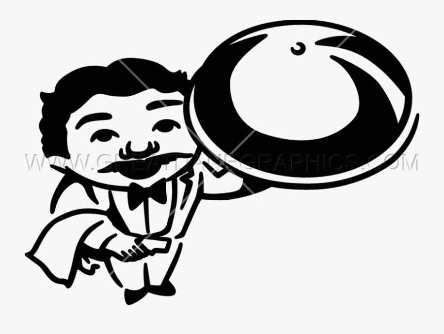 Waitress Clipart Restaurant Server - Illustration, Transparent Clipart