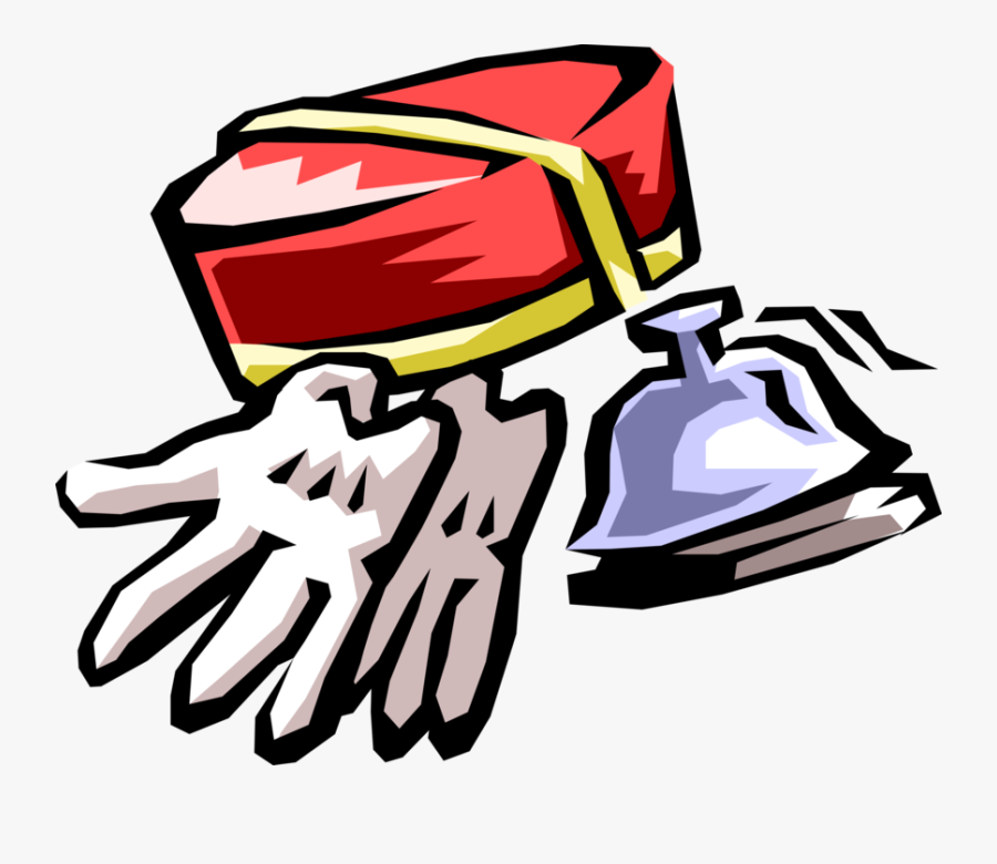 Vector Illustration Of Hospitality Industry Hotel Concierge - Bellman, Transparent Clipart
