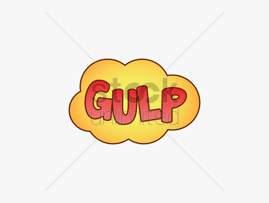 Gulp Comic Speech Bubble V矢量图形, Transparent Clipart