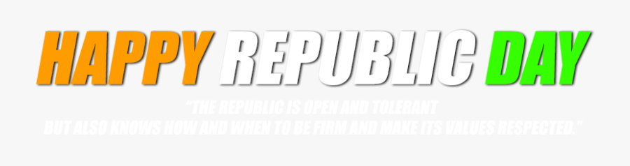 Happy Republic Day Image Text Png, Transparent Clipart