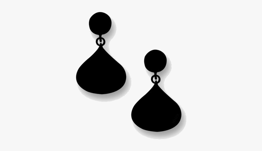 Transparent Teardrop Stud Earring Clipart Image - Earrings, Transparent Clipart