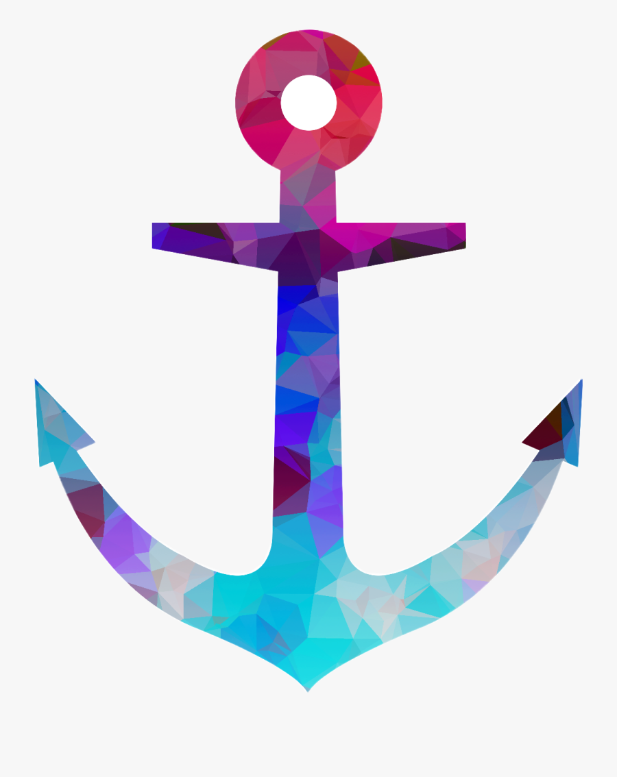 #ocean #pirate #anchor #mermaid #pretty #blue #purple - Clip Art, Transparent Clipart