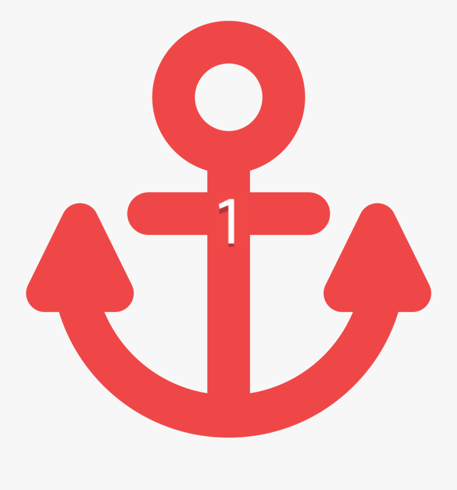Pinged Anchor Red Discord Emoji - Anchor Emoji Hd, Transparent Clipart
