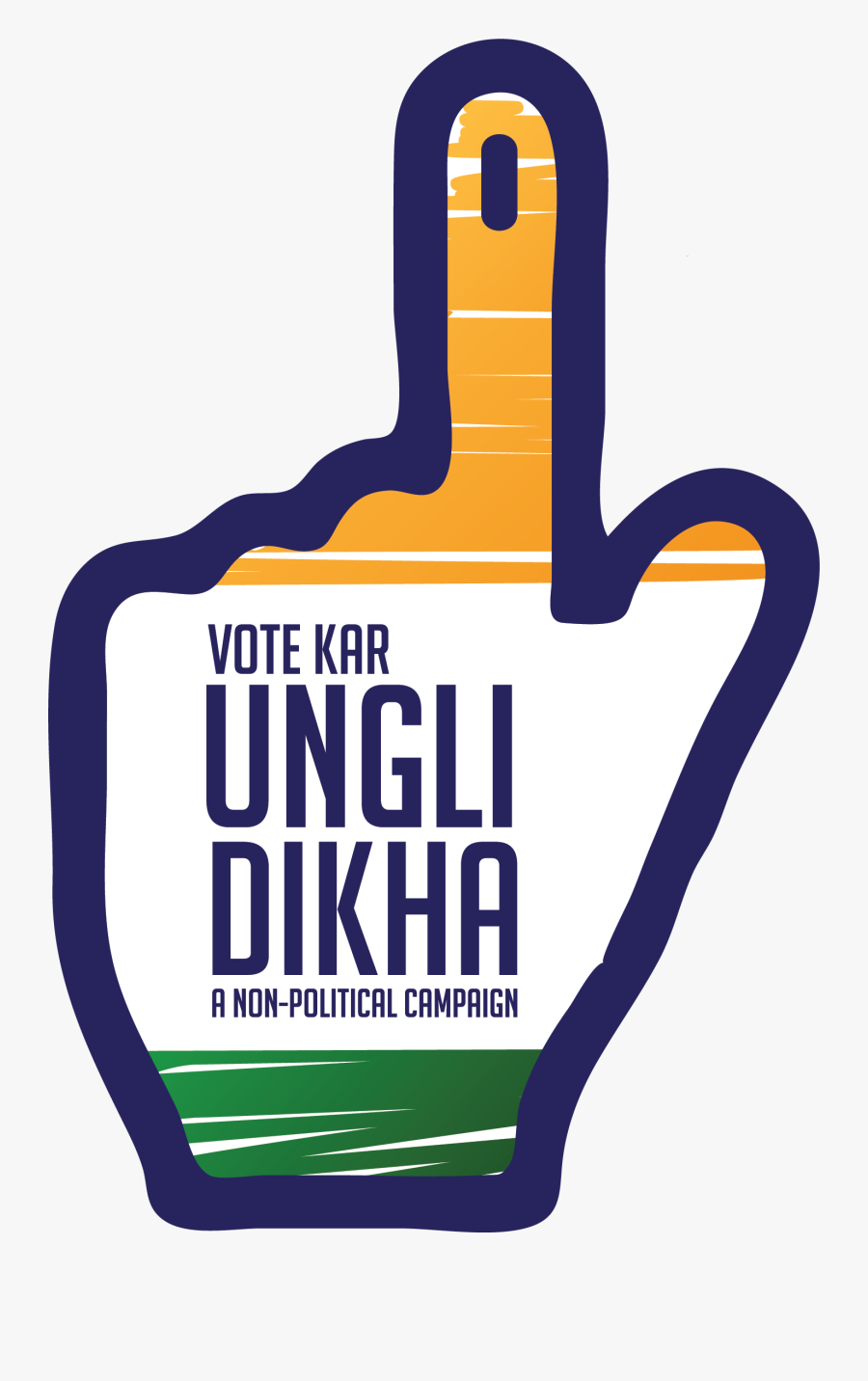 Ungli Dikha Logo, Transparent Clipart