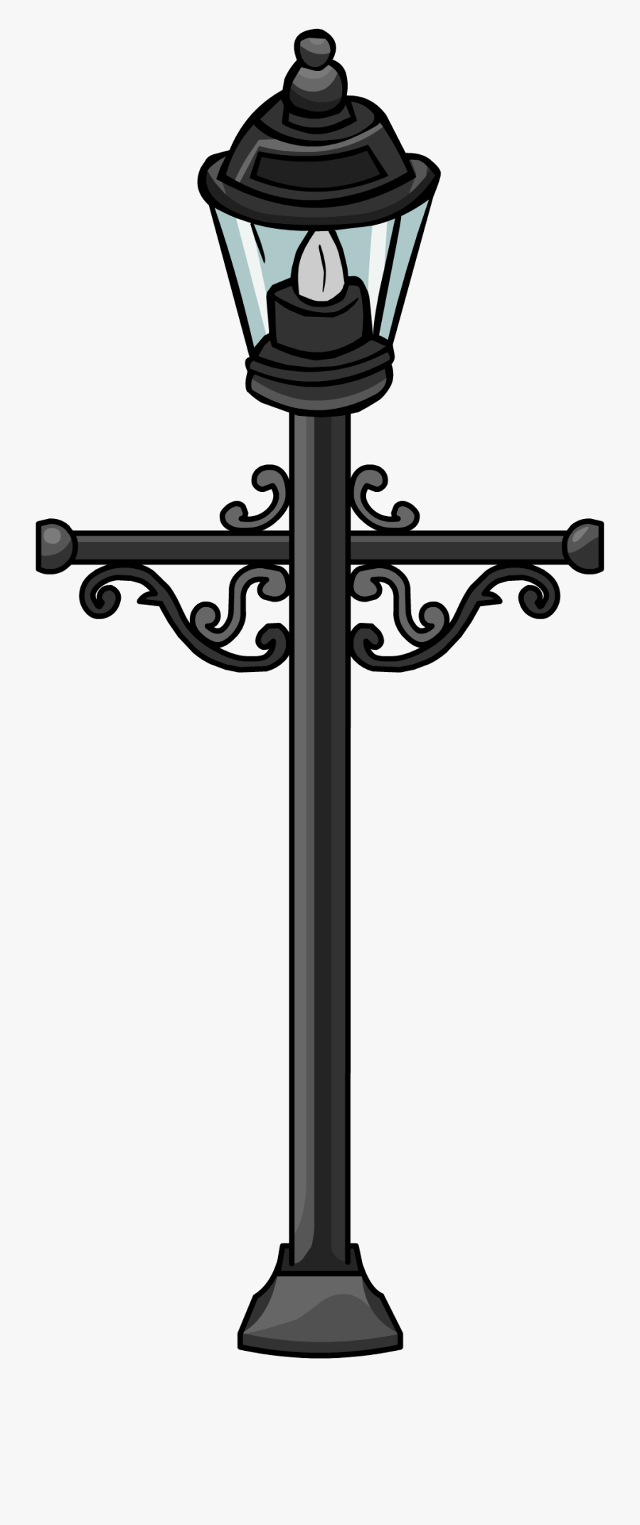 Club Penguin Wiki - Street Lamp Sprite, Transparent Clipart