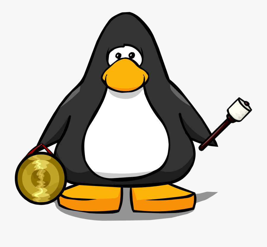 Hand Gong On Player Card - Club Penguin Fishing Png, Transparent Clipart