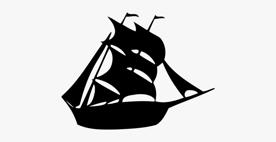 Ship Silhouette Clip Art - Ship Silhouette, Transparent Clipart