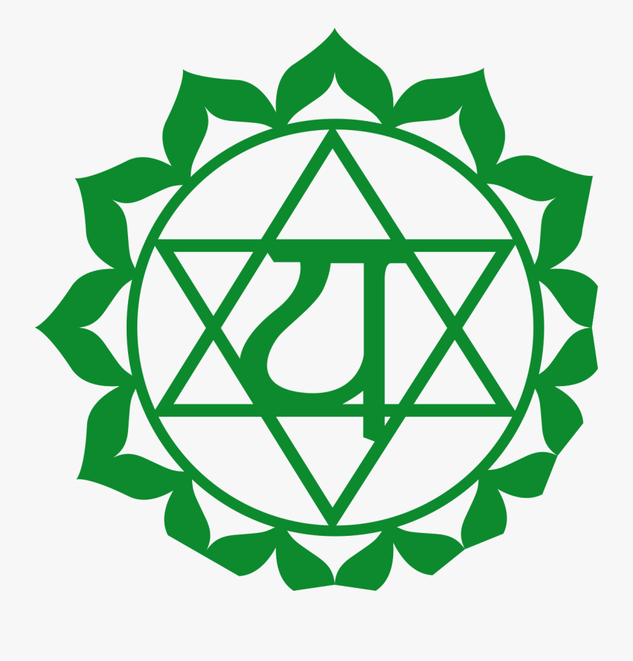 Chakra Symbols Png 3 Solar Plexus Chakra - Heart Chakra Symbol, Transparent Clipart